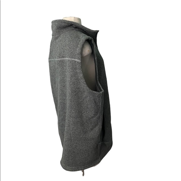The north face gray fleece sleeve zipper jacket sz- XL - Picture 2 of 5
